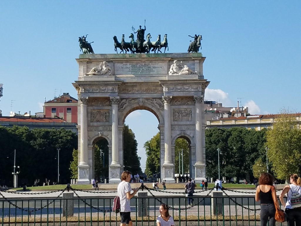 The Arch of Peace in Milan