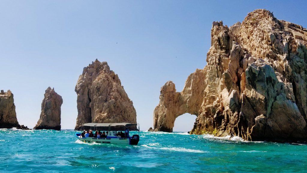 Glass-bottom boat in Los Cabos