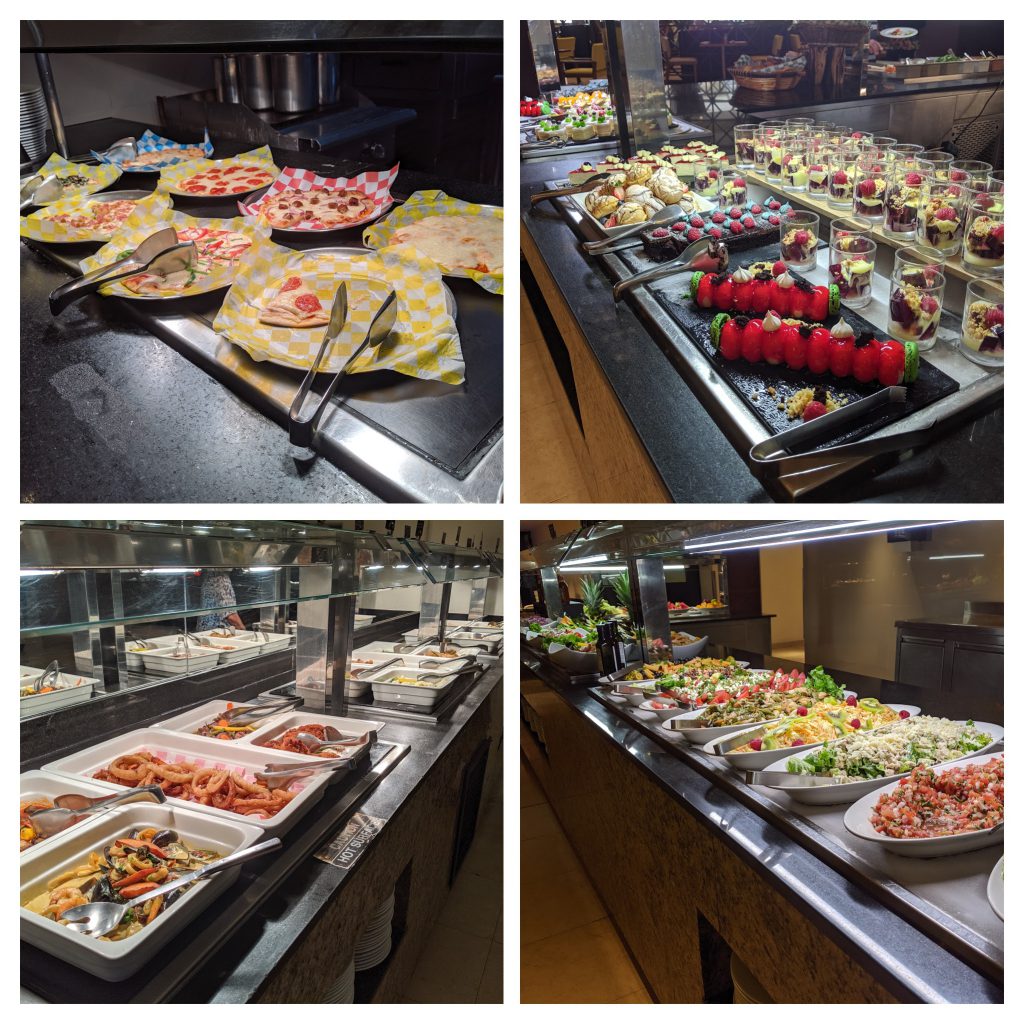 Food buffets at Hyatt Ziva Los Cabos