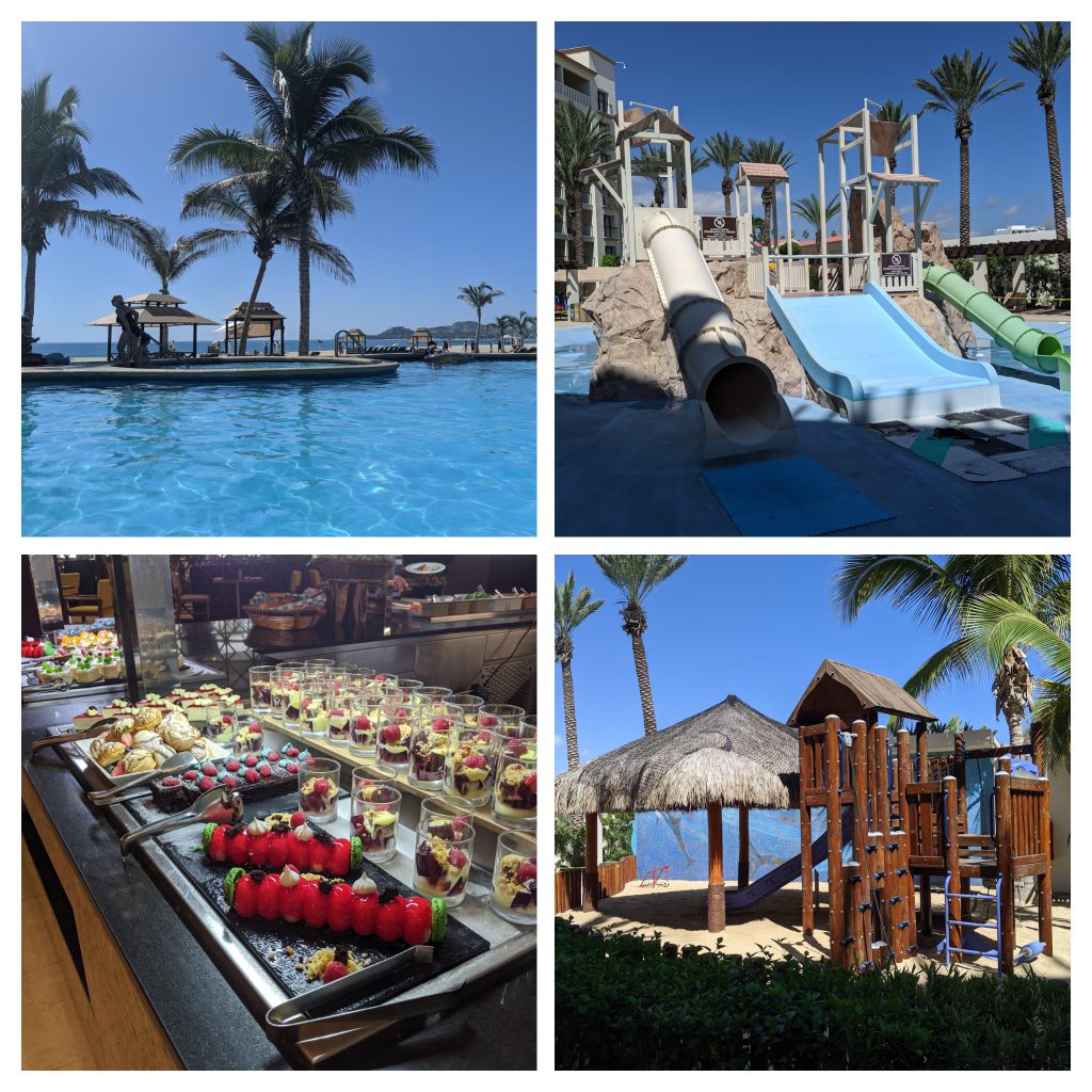 Collage of activities at Hyatt Ziva Los Cabos