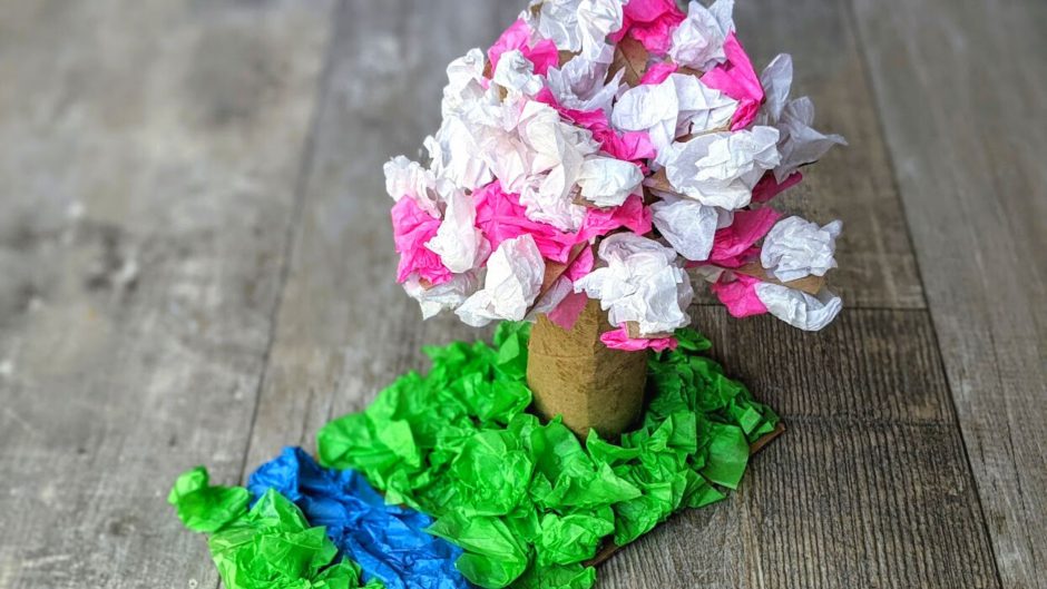 Cherry blossom tree craft