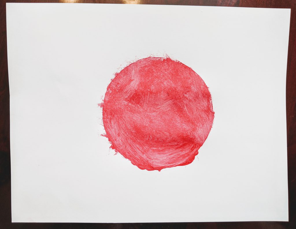 Flag of Japan preschool craft
