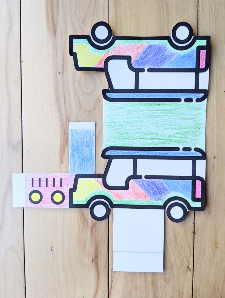 Jeepney printable craft