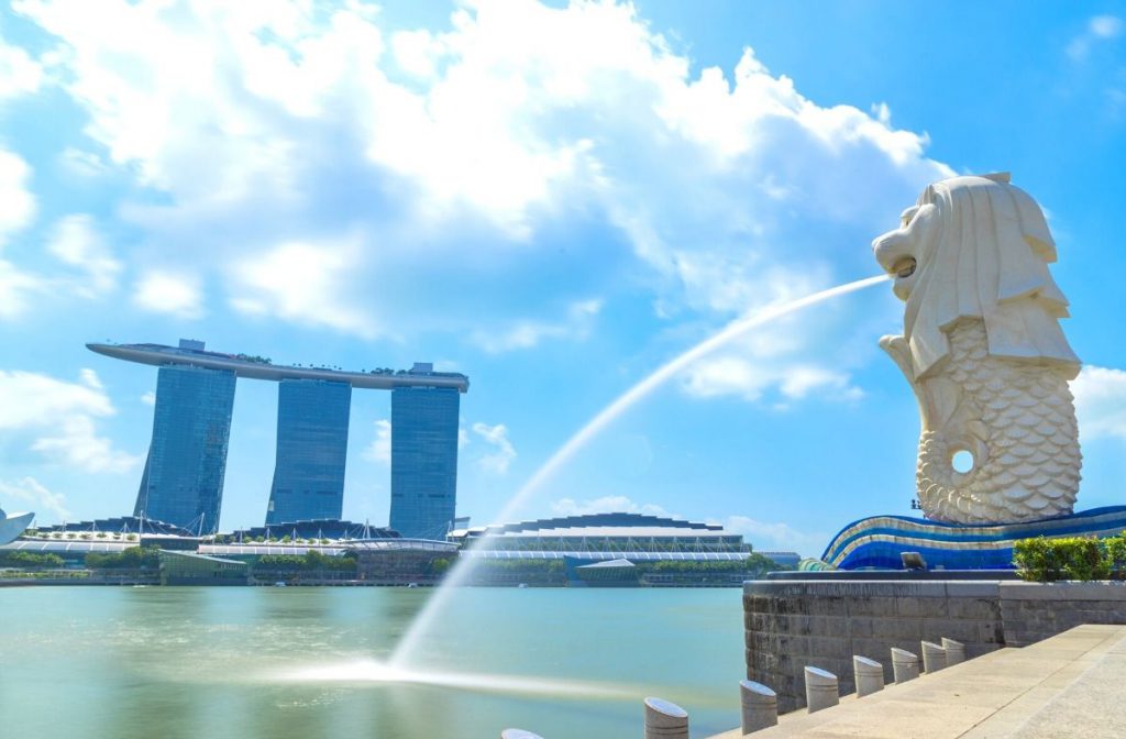 The Merlion in Singapore