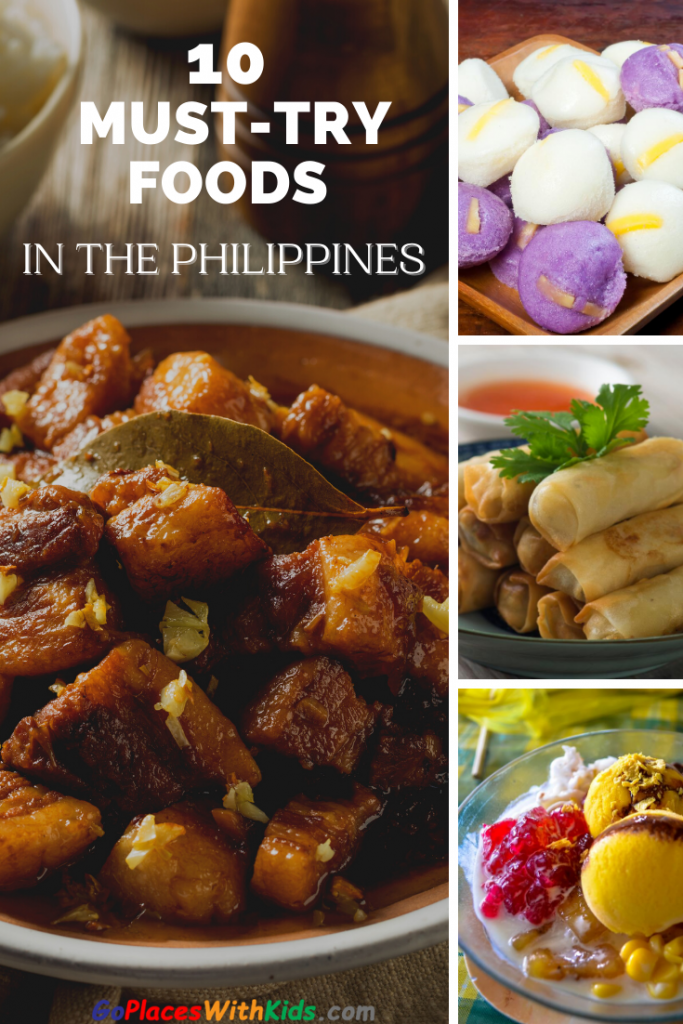 Pinterest pin of the top 10 filipino foods