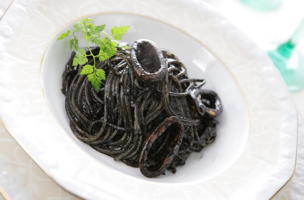 Squid ink pasta