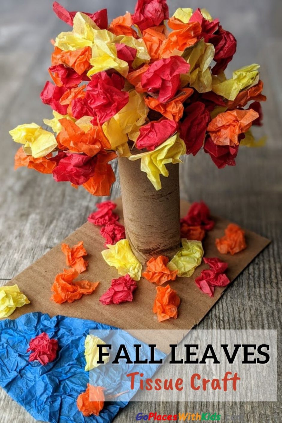 Fall Leaves Tissue Paper Craft - Go Places With Kids