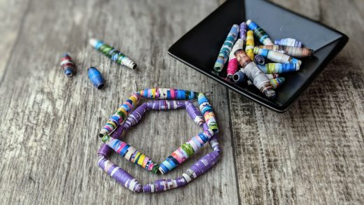 Magazine bead bracelets