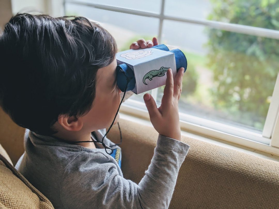 DIY Toilet Paper Tube Binoculars with free printable! Go Places With