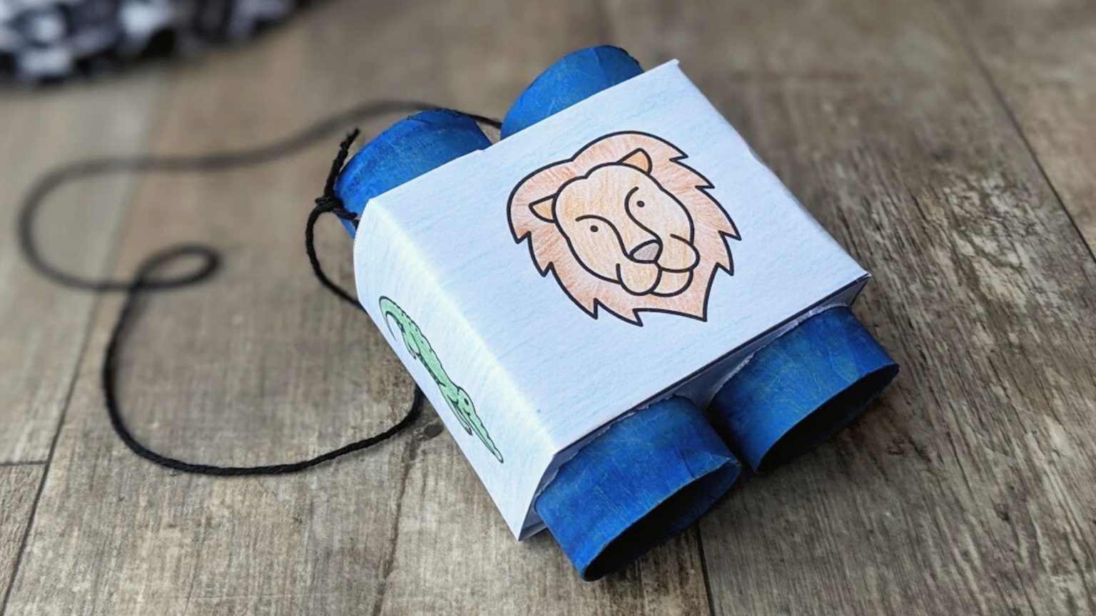 DIY Toilet Paper Tube Binoculars with free printable! Go Places With