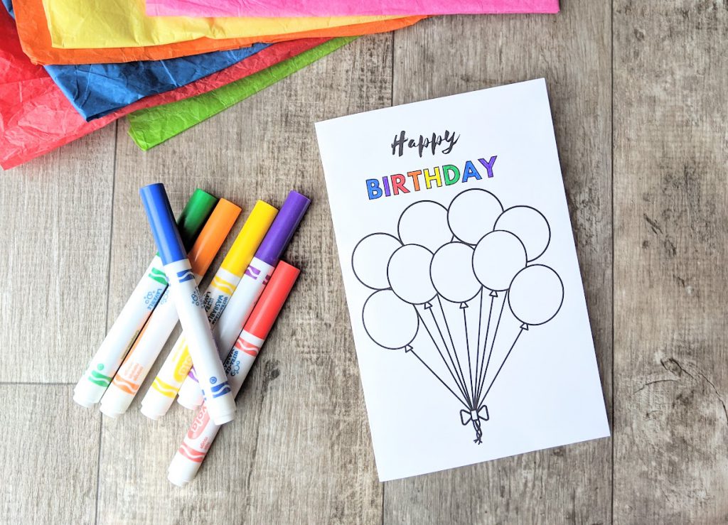 birthday card making for kids