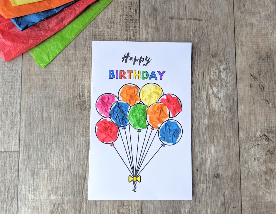 Simple Birthday Card For Kids To Make Free Printable Go Places With Kids   Birthday Card Completed1 940x729 