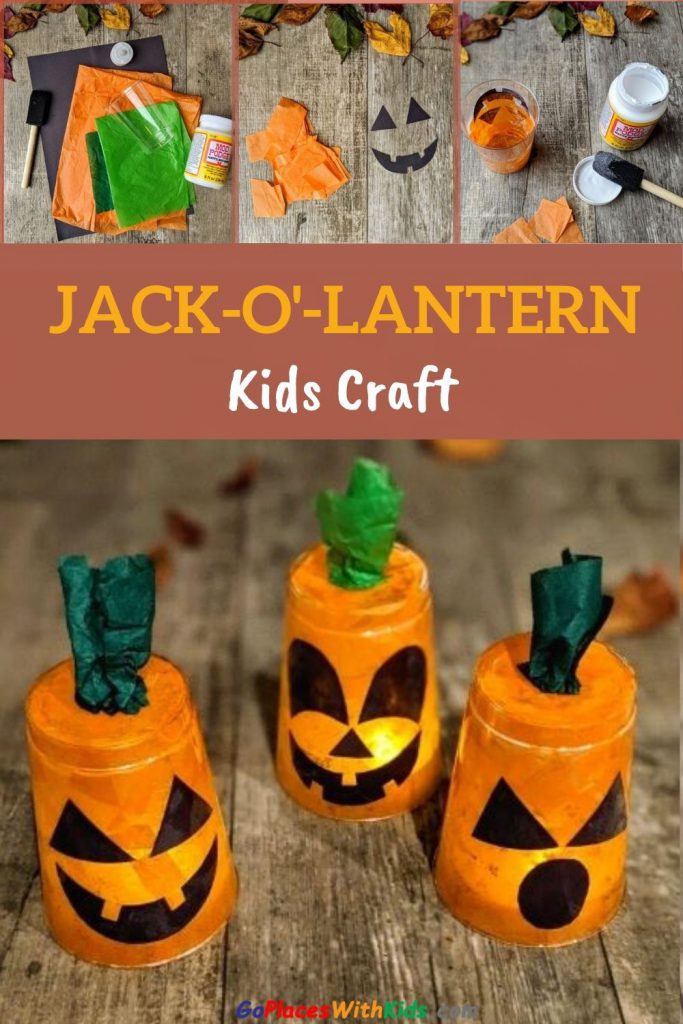 Jack-o'-lantern kids craft