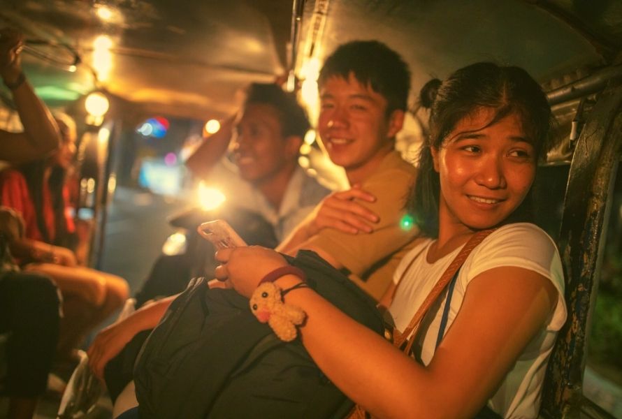 People in a jeepney