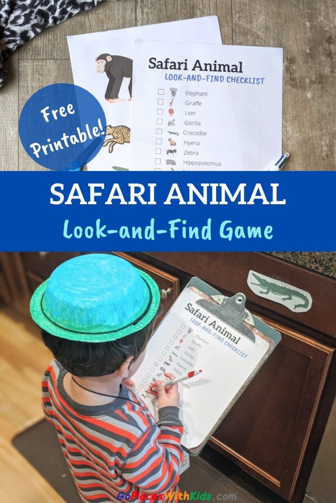 safari animals memory game
