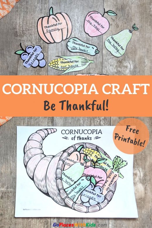 Cornucopia Kids Craft- Cultivate Thankfulness! - Go Places With Kids