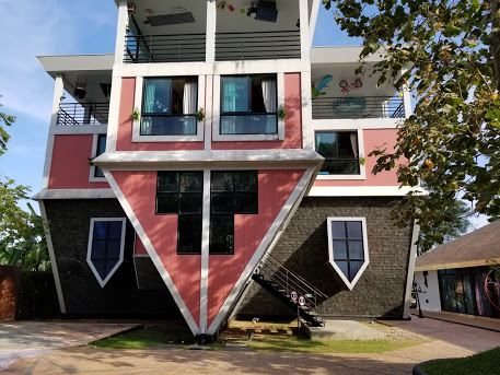 Baan Teelanka, or the Upside Down House, is a fun place to visit in Phuket with kids