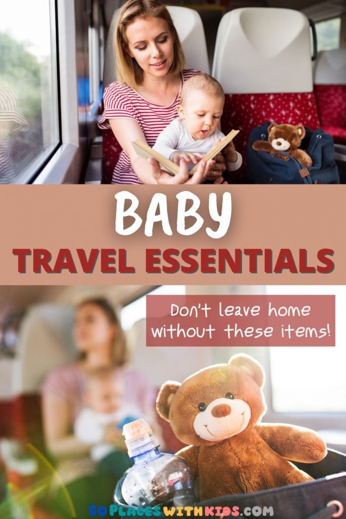 Baby travel essentials pinterest pin