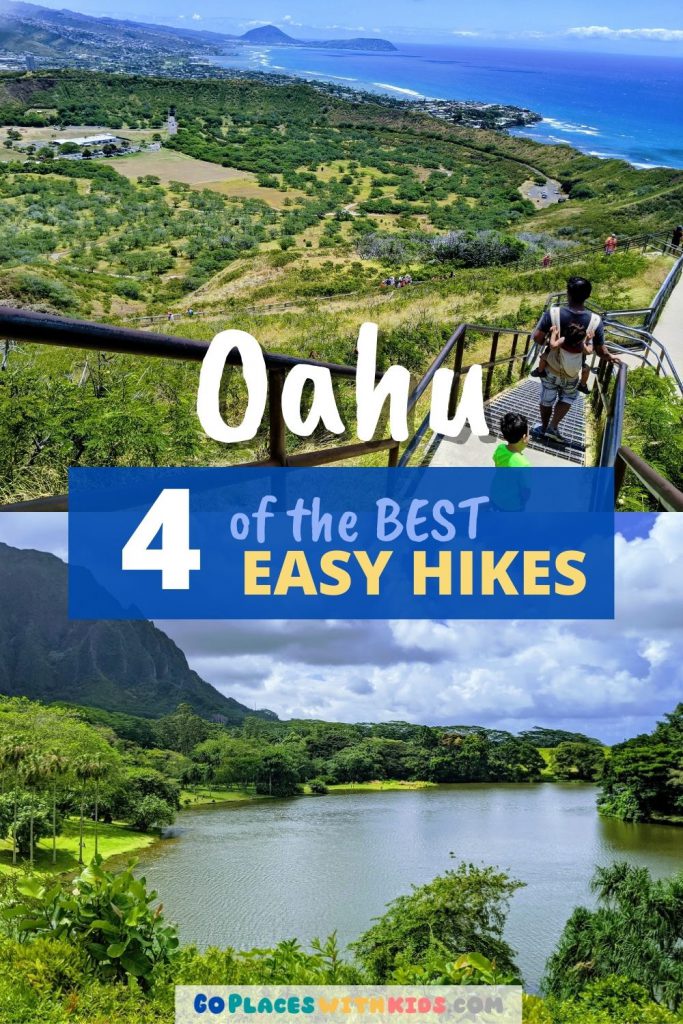 Easy Hikes on Oahu Pinterest pin