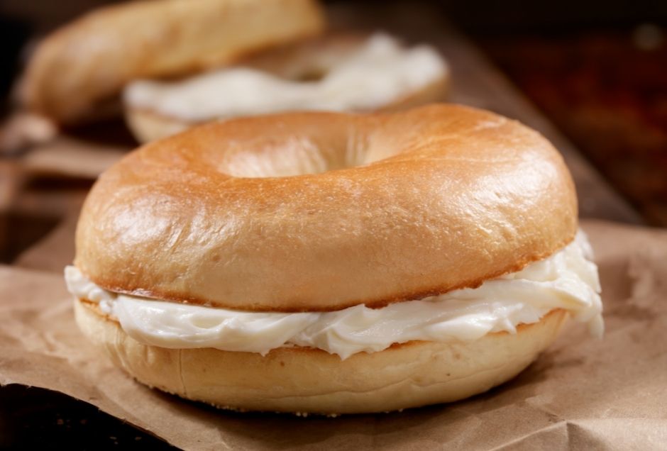 Bagel and cream cheese