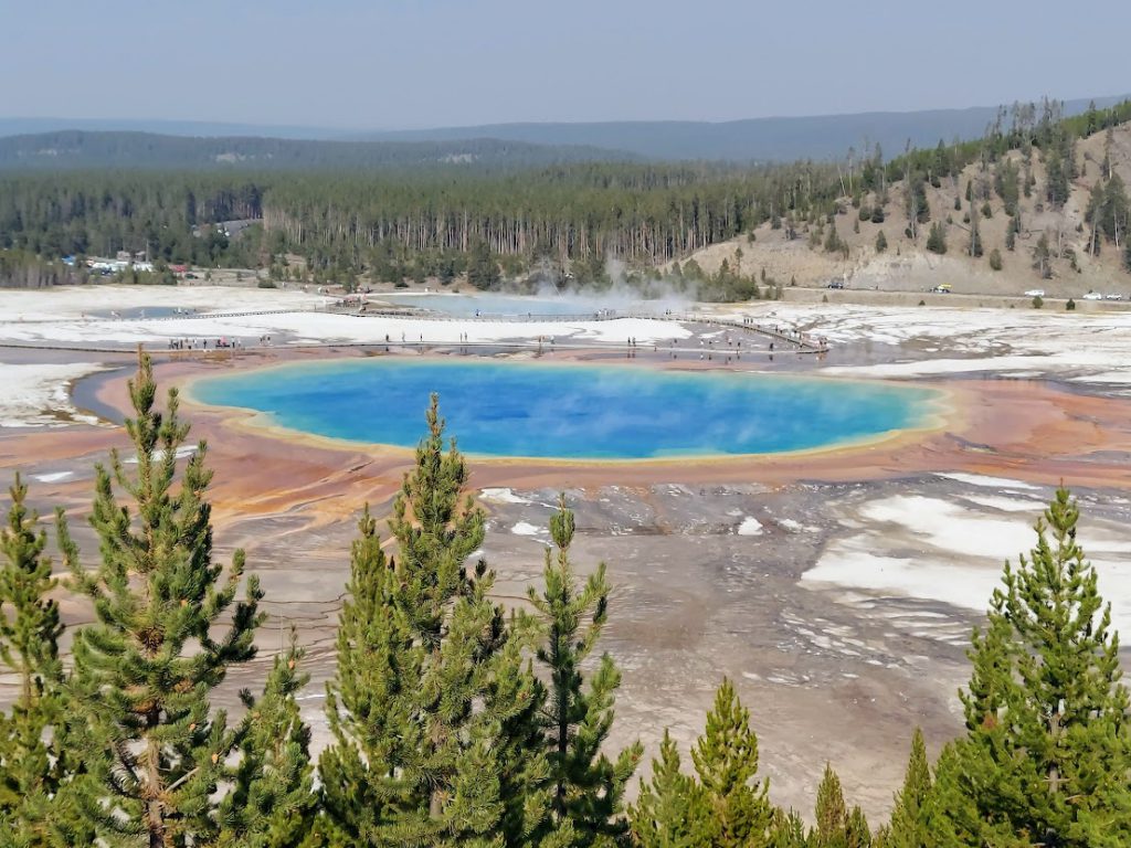 Grand Prismatic Spring Overlook- 3 day Yellowstone itinerary