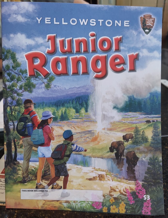 Yellowstone Junior Ranger book- Yellowstone with kids