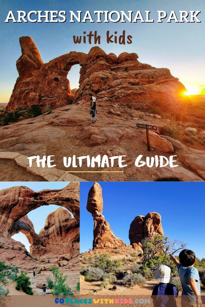 Arches National Park with Kids pinterest pin
