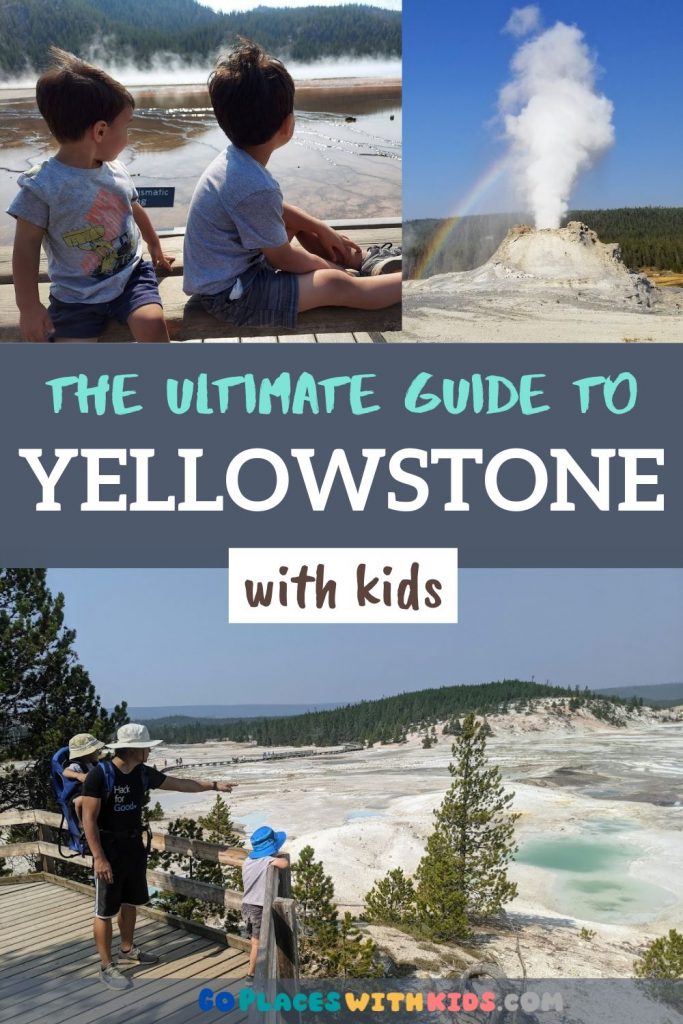 Yellowstone with kids Pinterest pin