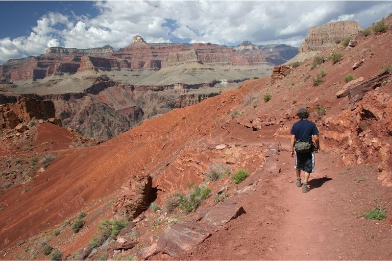 Hiker at the Grand Canyon