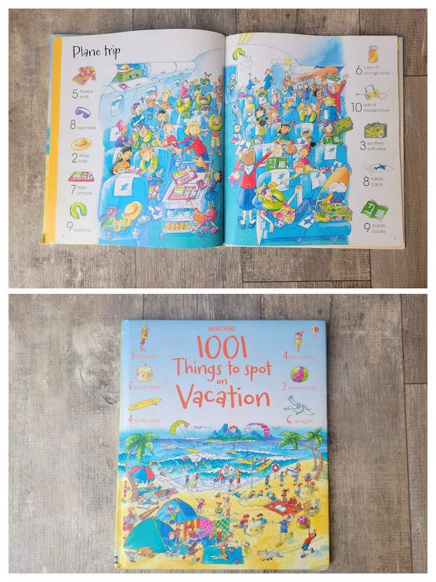 1001 Things to Spot on Vacation book- Travel activities for kids