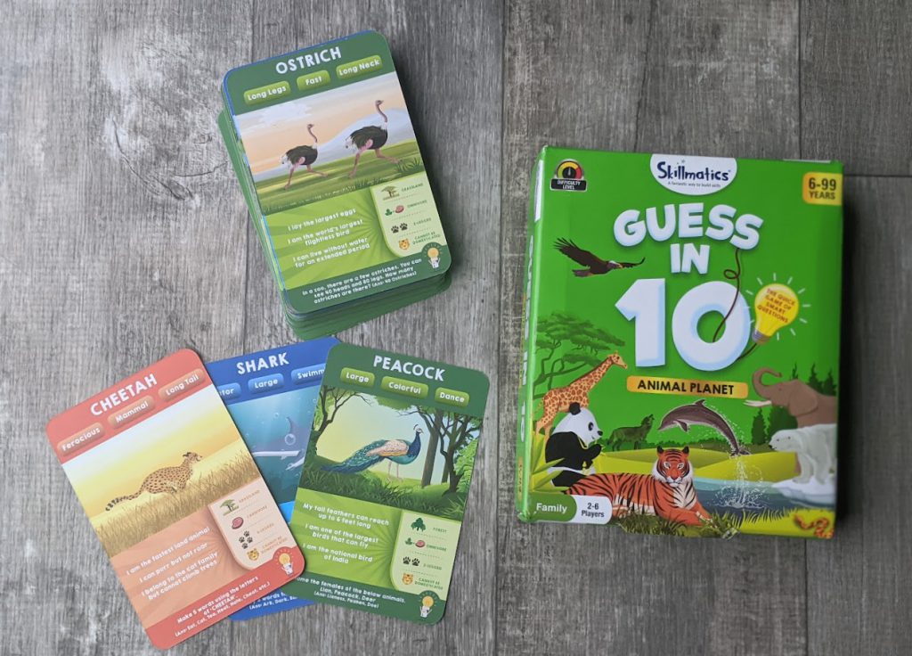 Guess in 10 game- travel activities for kids