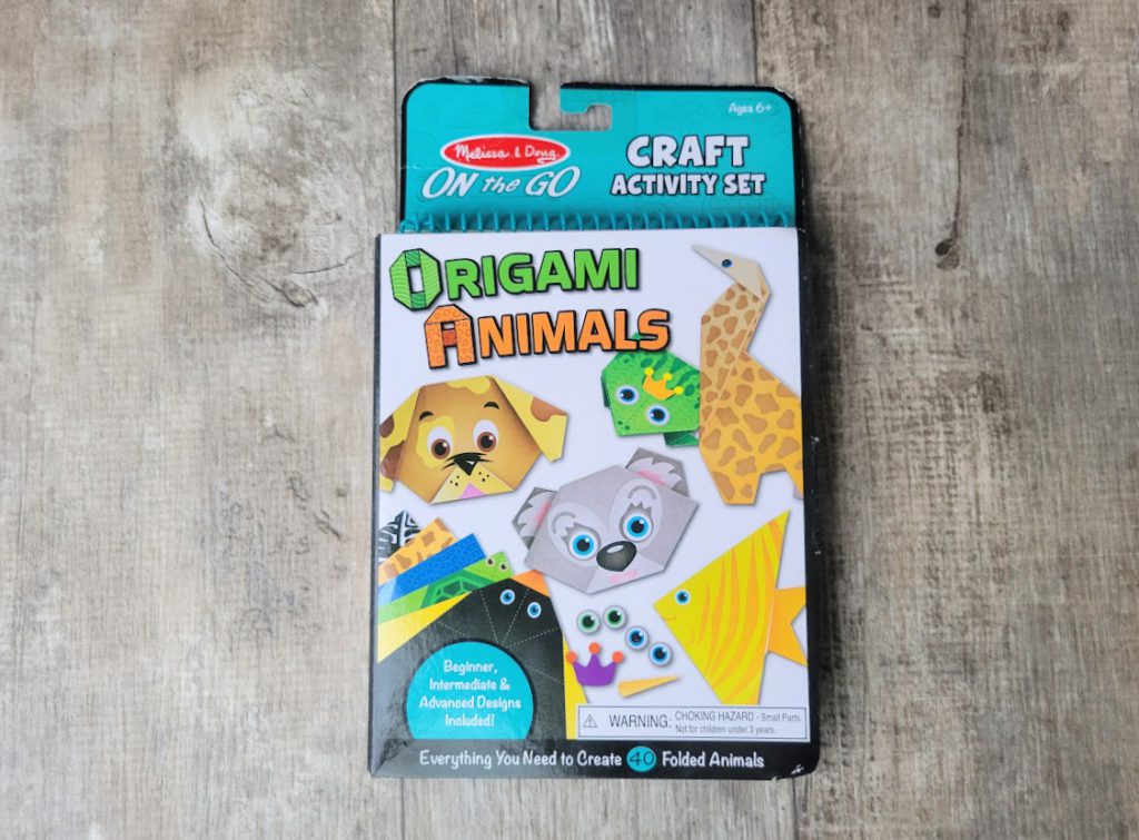 Melissa and Doug Origami Animals Craft Activity Set- Travel activities for kids