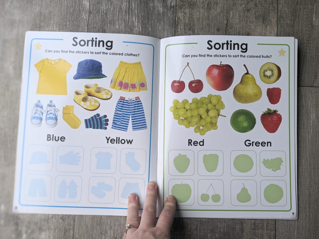 Stickers Early Learning Colors Book