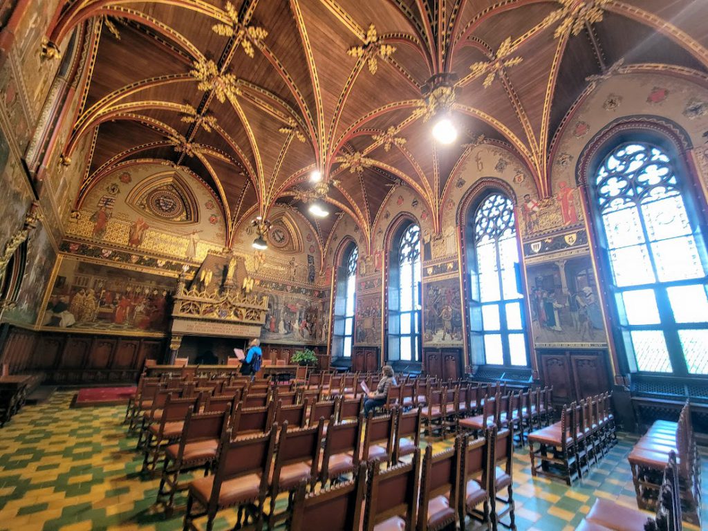 Gothic Hall in Bruges City Hall