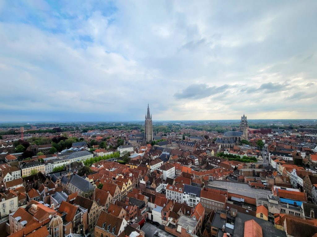 The view from the Bruges belfry