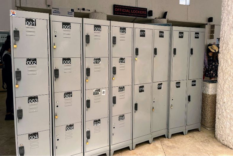 Lockers at Chichen Itza