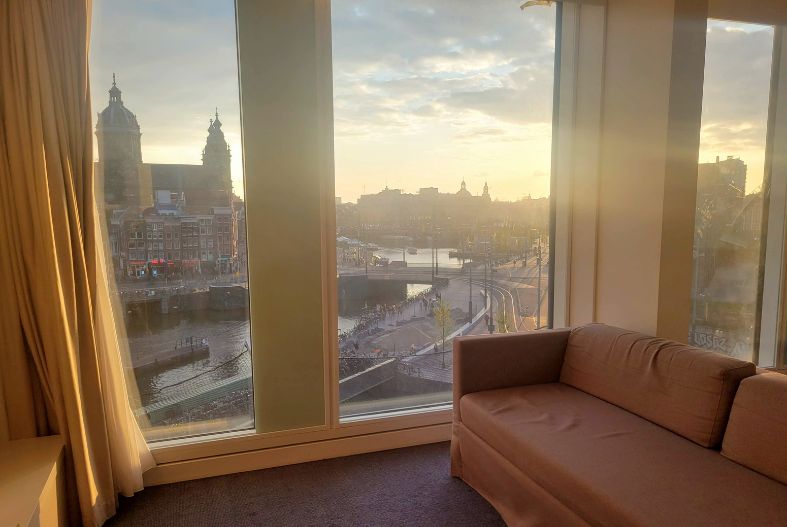 View from a suite at the Doubletree Amsterdam