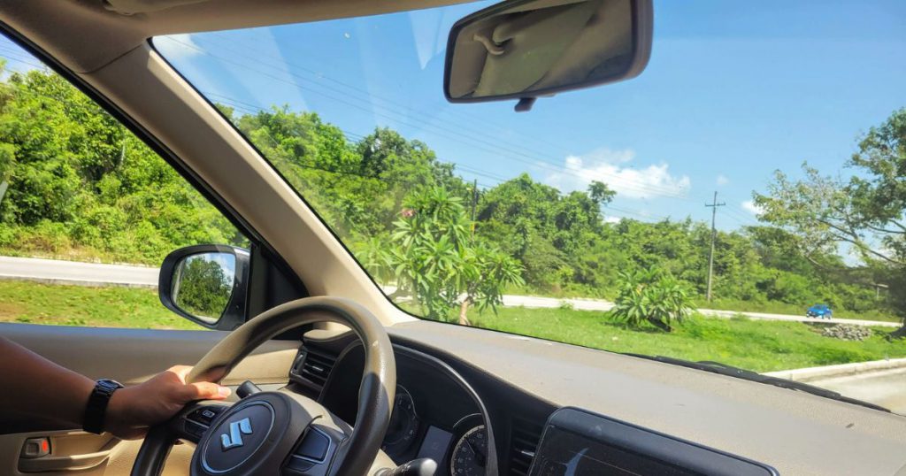 Driving in the Yucatan