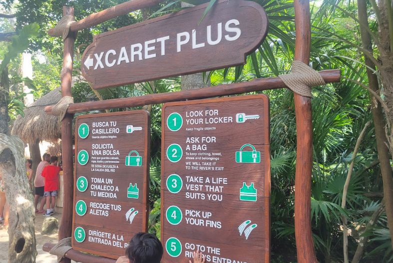 Xcaret Plus sign