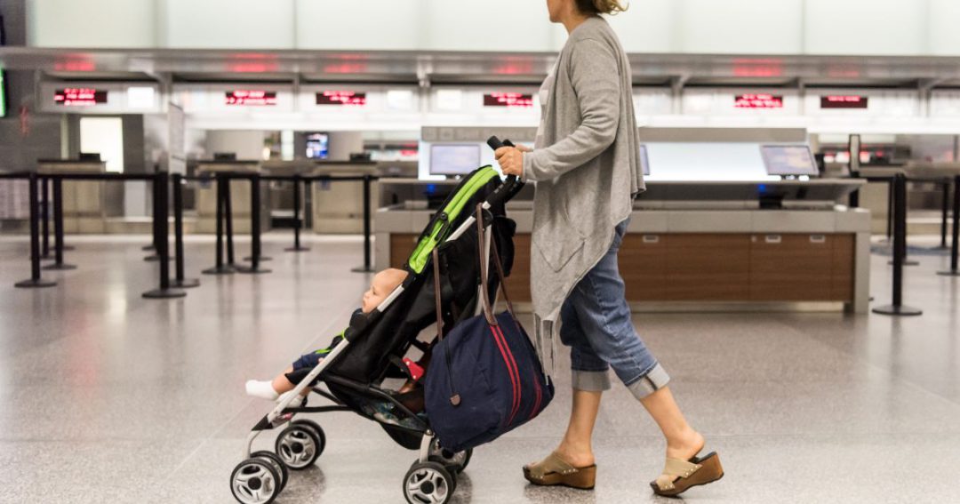 How To Gate Check A Stroller At The Airport Go Places With Kids