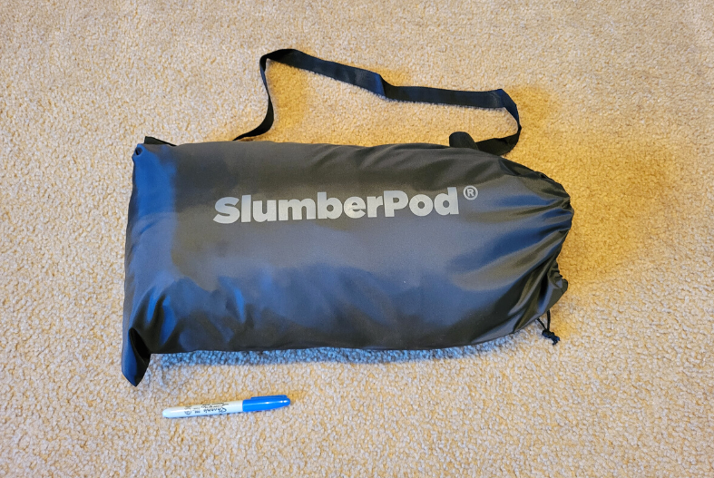 SlumberPod in carrying case