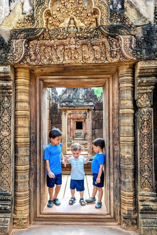 Kids at Angkor Wat