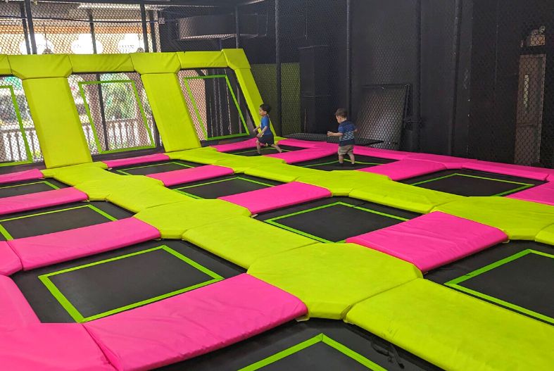 Trampolines at WiiJUMP Trampoline Park