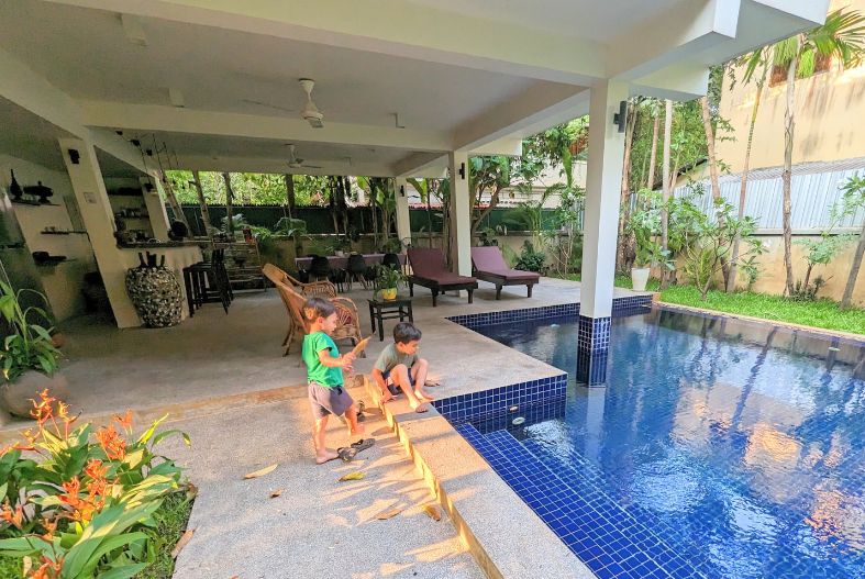 Airbnb in Siem Reap with a pool