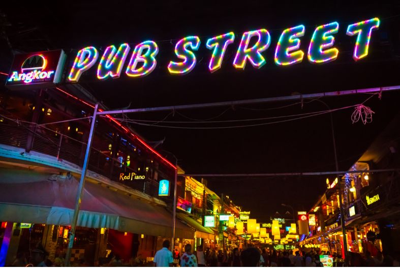 Pub street Siem Reap