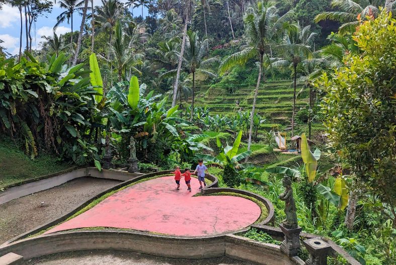 Kids at Tegallalang Rice Terraces