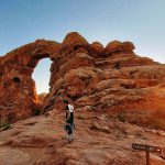 Family at Turret Arch- Arches National Park with Kids