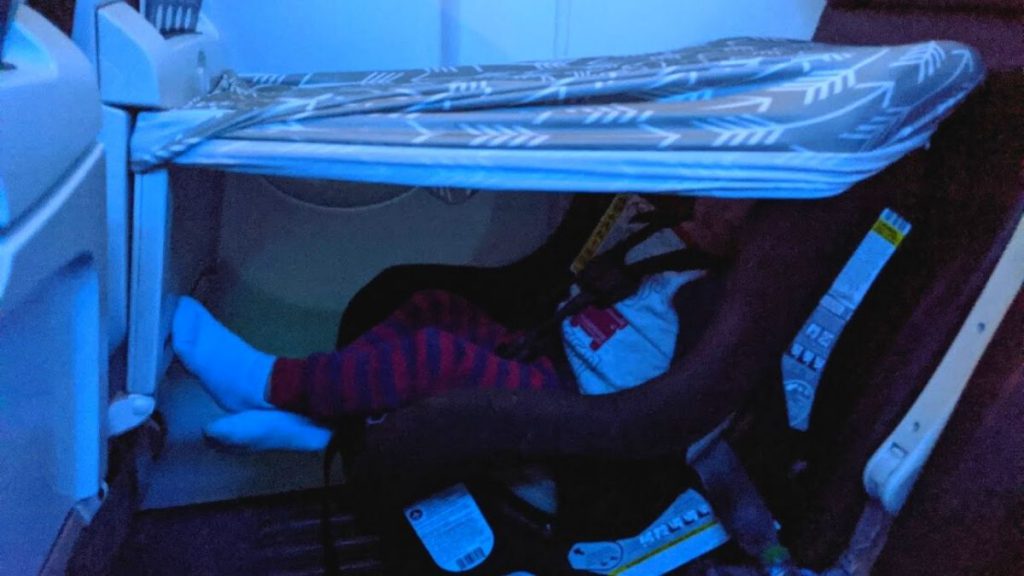 Toddler sleep on plane