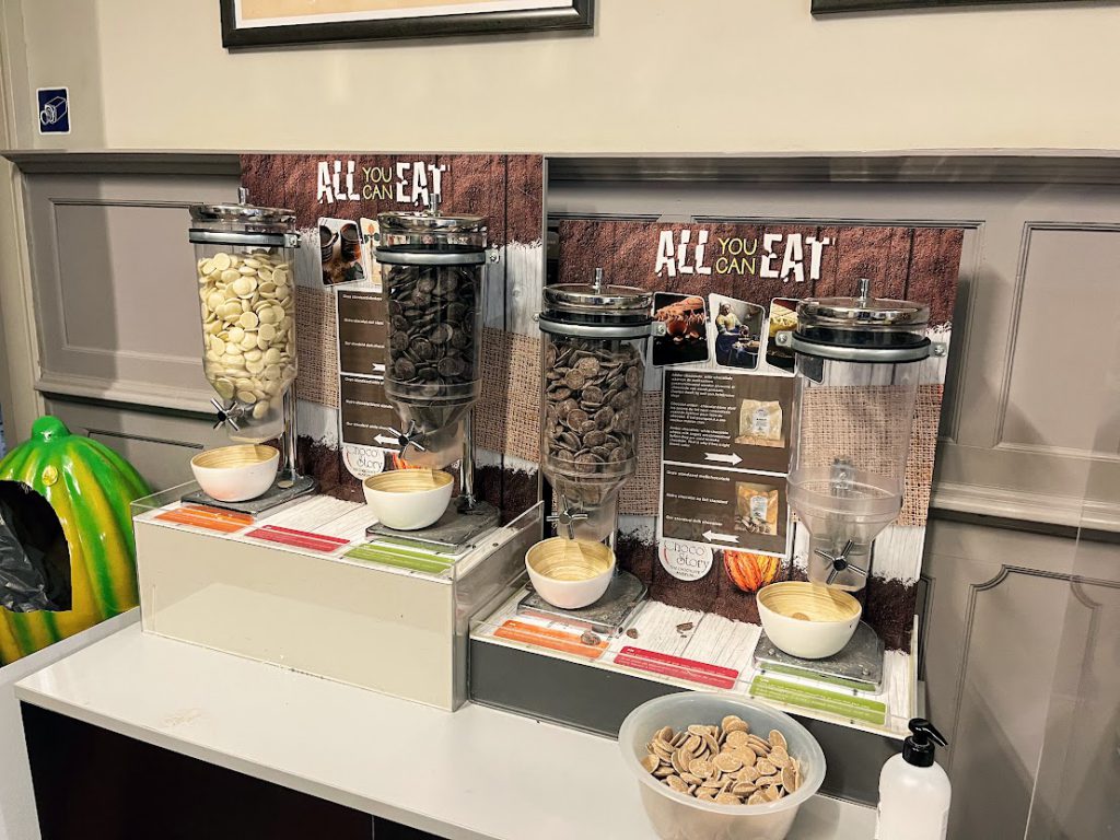 Chocolate tasting at Choco-Story