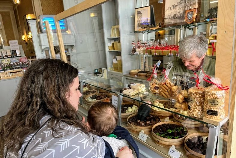 Vandaele Chocolate shop in Ypres
